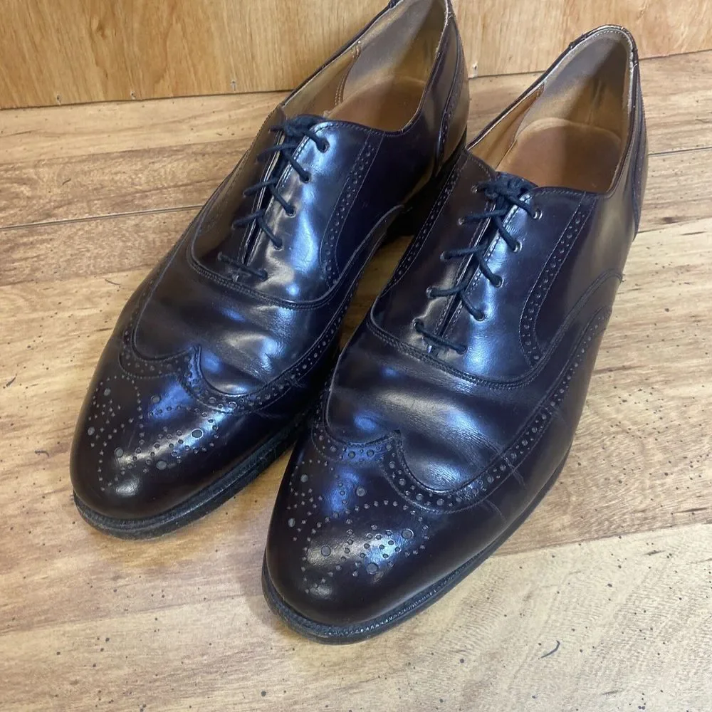 Johnston & Murphy Optima Wingtip Oxford‎ Dress Shoes 22-2923 USA Men's 9.5 D